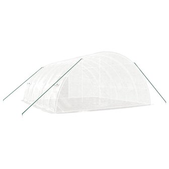 Tuinkas met stalen frame 36 m&sup2; 6x6x2,85 m wit 6