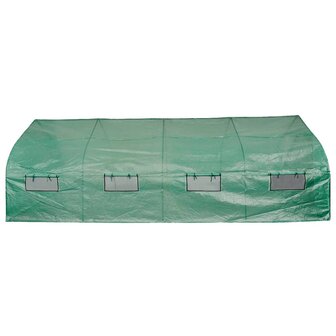 Tuinkas walk-in draagbare polytunnel met stalen frame 18 m&sup2; 3