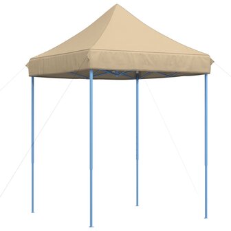 Partytent inklapbaar pop-up 200x200x306 cm beige 5