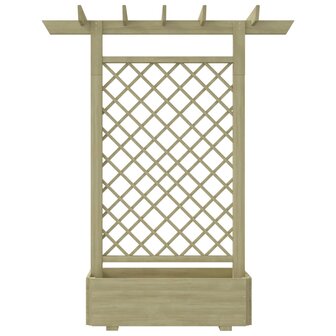 Pergola plantenbak 162x56x204 cm hout 2