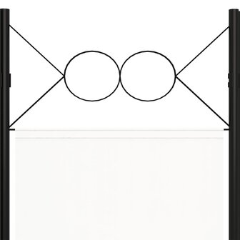 Kamerscherm met 6 panelen 240x180 cm wit 5