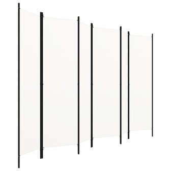 Kamerscherm met 6 panelen 300x180 cm wit 2