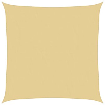 Zonnezeil 2x2 m 100% polyester oxford zandkleurig 2