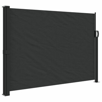 Windscherm uittrekbaar 140x600 cm zwart 2