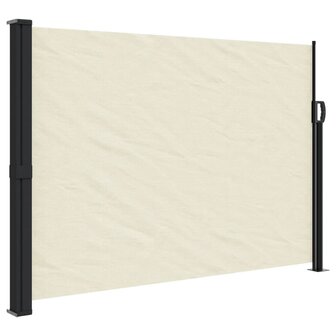 Windscherm uittrekbaar 140x600 cm cr&egrave;me 2