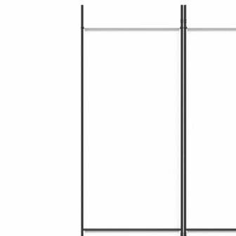Kamerscherm met 5 panelen 250x220 cm stof wit 7