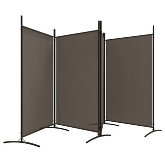 Kamerscherm met 4 panelen 346x180 cm stof antracietkleurig 4
