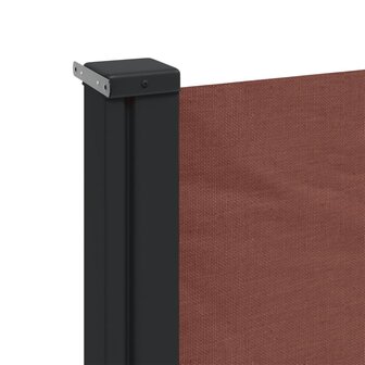 Windscherm uittrekbaar 100x500 cm bruin 7