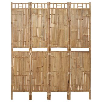 Kamerscherm met 4 panelen 160x180 cm bamboe 1