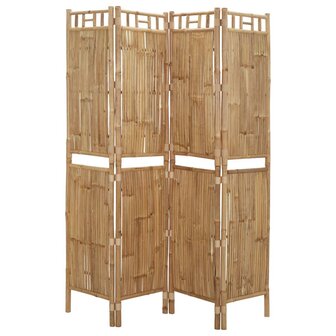 Kamerscherm met 4 panelen 160x180 cm bamboe 3