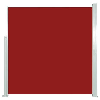 Windscherm uittrekbaar 140x300 cm rood 2