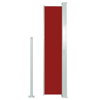 Windscherm uittrekbaar 140x300 cm rood 4