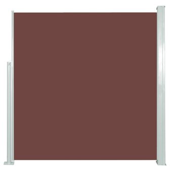Windscherm uittrekbaar 140x300 cm bruin 2