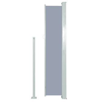 Windscherm uittrekbaar 160x500 cm grijs 4