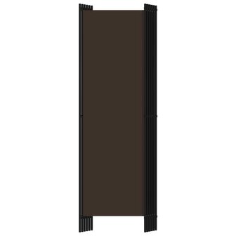 Kamerscherm met 6 panelen 300x180 cm bruin 4