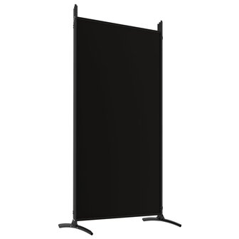 Kamerscherm met 5 panelen 433x180 cm stof zwart 6