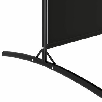 Kamerscherm met 5 panelen 433x180 cm stof zwart 7