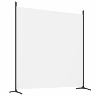 Kamerscherm met 4 panelen 698x180 cm stof wit 6