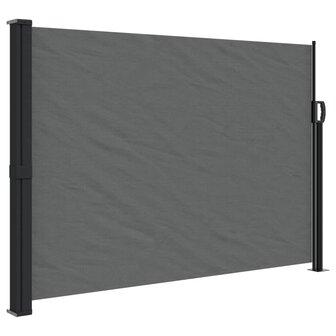 Windscherm uittrekbaar 140x300 cm antracietkleurig 2