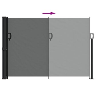 Windscherm uittrekbaar 140x300 cm antracietkleurig 5