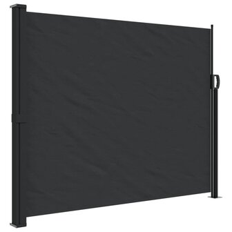Windscherm uittrekbaar 160x300 cm zwart 2