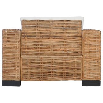 2-delig Bankstel met kussens natuurlijk rattan 5