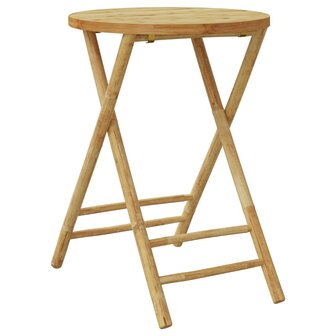 Tuintafel inklapbaar &Oslash; 55x75 cm bamboe 3