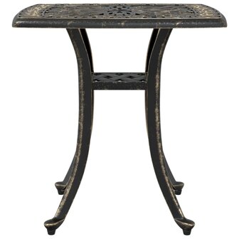Tuintafel 53x53x53 cm gietaluminium bronskleurig 5