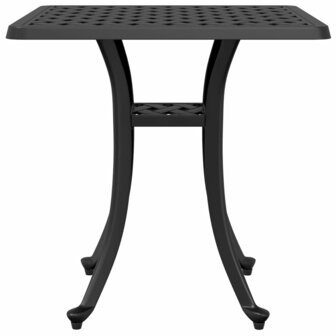 Tuintafel 53x53x53 cm gietaluminium zwart 5