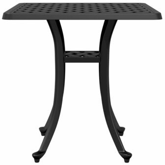Tuintafel 53x53x53 cm gietaluminium zwart 6