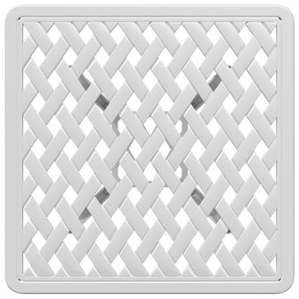 Tuintafel 53x53x53 cm gietaluminium wit 8