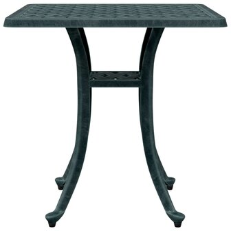 Tuintafel 53x53x53 cm gietaluminium groen 5