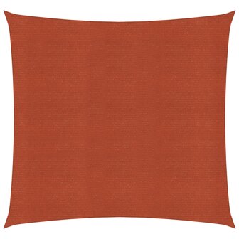 Zonnezeil 160 g/m&sup2; vierkant 2,5x2,5 m HDPE terracottakleurig 1