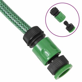 Tuinslang met koppelingsset 0,75&amp;apos;&amp;apos; 20 m PVC groen 6