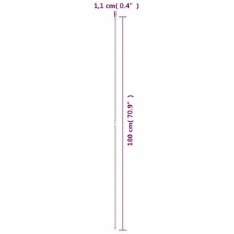 Plantenstaken 30 st 180 cm staal groen 5