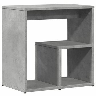 Bijzettafel 50x30x50 cm spaanplaat betongrijs 7