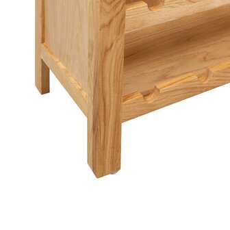 Wijnkast 72x32x90 cm massief eikenhout 5