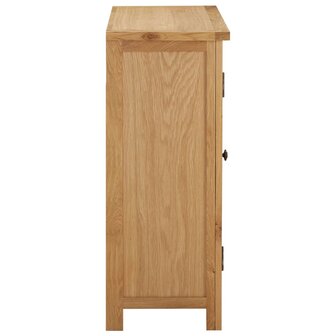 Wijnkast voor 11 flessen 80x32x80 cm massief eikenhout 4