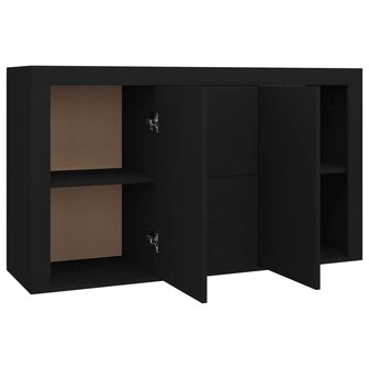 Dressoir 120x36x69 cm bewerkt hout zwart 5