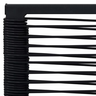 Tuinstoelen 4 st PVC-rattan zwart 6