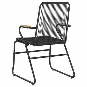 Tuinstoelen 2 st 58x59x85,5 cm PVC-rattan zwart 6