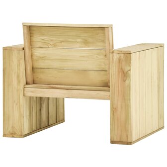 Tuinstoel 89x76x76 cm ge&iuml;mpregneerd grenenhout 4