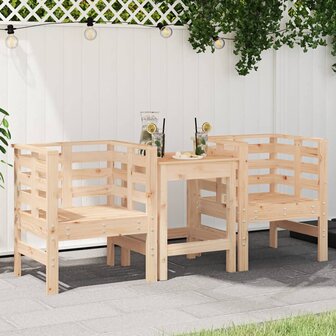 Tuinstoelen 2 st 61,5x53x71 cm massief grenenhout 1
