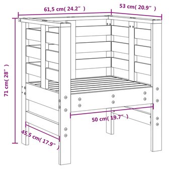 Tuinstoelen 2 st 61,5x53x71 cm massief grenenhout 10