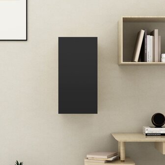 Tv-meubel 30,5x30x60 cm bewerkt hout zwart 10