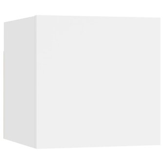 Tv-wandmeubel 30,5x30x30 cm wit 2