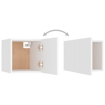 Tv-wandmeubel 30,5x30x30 cm wit 10
