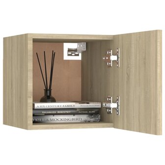 Tv-wandmeubel 30,5x30x30 cm sonoma eikenkleurig 6