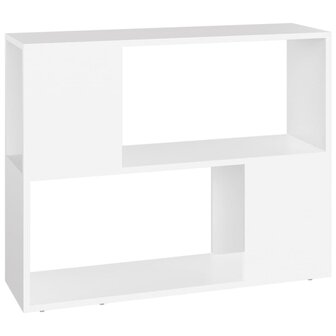 Tv-meubel 80x24x63 cm bewerkt hout wit 2