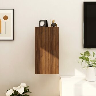 Tv-wandmeubelen 2 st 30,5x30x30 cm bruin eikenkleur 3